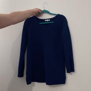 Cobalt Blue Fitted Sweater